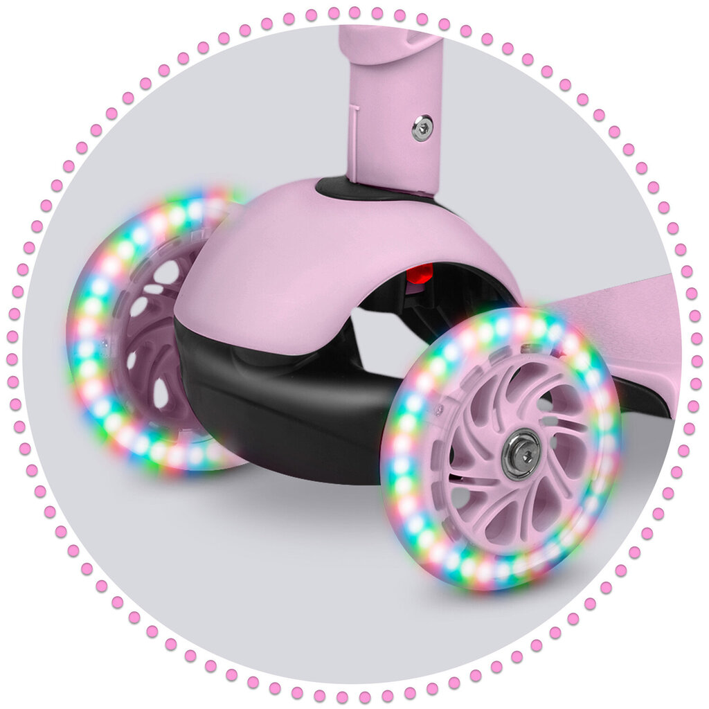Ricokids Cubi trīsriteņu skrejritenis, rozā krāsā cena un informācija | Skrejriteņi | 220.lv