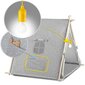Bērnu rotaļu namiņš - telts ar lampu , pelēks cena un informācija | Bērnu rotaļu laukumi, mājiņas | 220.lv