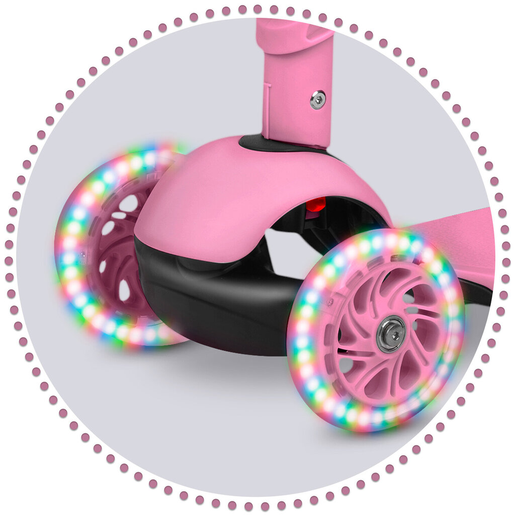 Ricokids Todi trīsriteņu skrejritenis, rozā krāsā cena un informācija | Skrejriteņi | 220.lv
