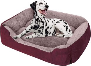 Mazgājama gulta maziem un lieliem suņiem Fristone, 95x75cm, bordo cena un informācija | Suņu gultas, spilveni, būdas | 220.lv