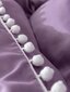 Pom Pom Decor gultas veļas komplekts (200x200 cm), 3 daļas, violeta cena un informācija | Gultas veļas komplekti | 220.lv