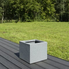 Puķu pods Granite Cube L, 340x340x300mm цена и информация | Ящики для рассады | 220.lv