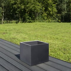 Puķu pods Black Cube M, 500x500x500mm цена и информация | Ящики для рассады | 220.lv