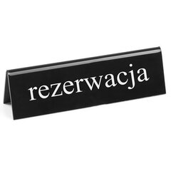 Divpusēja informācijas plāksnīte REZERVĀCIJA PL Hendi 663523 цена и информация | Информационные знаки | 220.lv