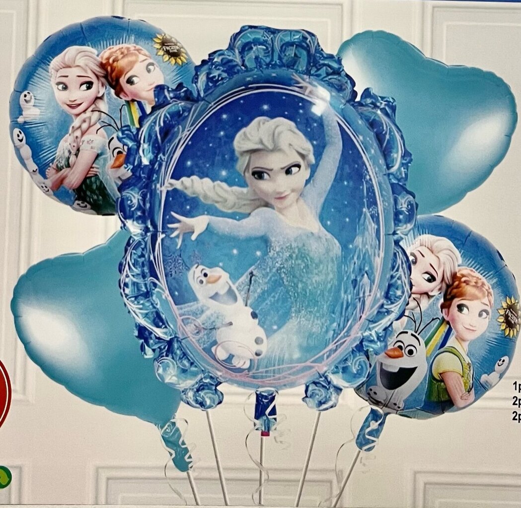 Balonu komplekts Frozen, 5 gab. цена и информация | Baloni | 220.lv