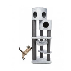 Когтеточка для кошек с домиком Trixie Alicante, 174 см, серая цена и информация | Когтеточки | 220.lv