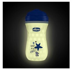 Krūze bērniem Chicco Glowing Cup, zila, 200 ml cena un informācija | Bērnu pudelītes un to aksesuāri | 220.lv