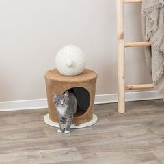 Когтеточка для кошек с домиком Trixie Cave, 36x50 см, коричневая цена и информация | Когтеточки | 220.lv