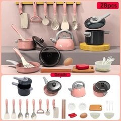 28-daļīgs virtuves piederumu komplekts spēļu virtuvei цена и информация | Развивающие игрушки | 220.lv