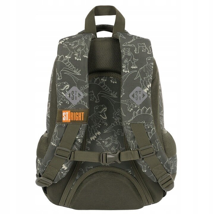 Skolas mugursoma St.Right BP-26 T-Rex Junior 654015, 39x27x17 cm цена и информация | Skolas somas | 220.lv