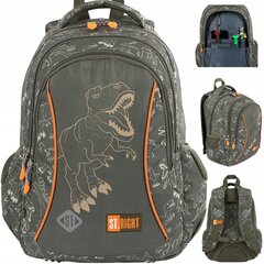 Skolas mugursoma St.Right BP-26 T-Rex Junior 654015, 39x27x17 cm cena un informācija | Skolas somas | 220.lv