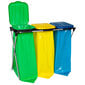 Statīvs maisiem atkritumu šķirošanai, 120L, 3 veidu цена и информация | Komposta kastes un āra konteineri | 220.lv