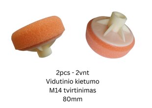 Жесткая полировальная губка PoshPads, 2 шт, оранжевый цвет цена и информация | Автохимия | 220.lv