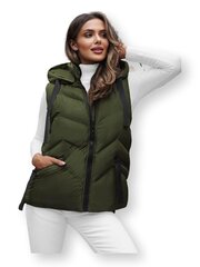 Veste sievietēm JS/5M3176/136Z-52056, zaļa цена и информация | Женские жилеты | 220.lv