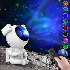 Ночник-проектор звёздного неба LED 3D Galaxy and Star Projector, астронавт цена и информация | Проекторы | 220.lv