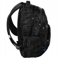 Skolas mugursoma BeUniq Iron Man Black AV23SS-2708, 40x30x18 cm cena un informācija | Skolas somas | 220.lv