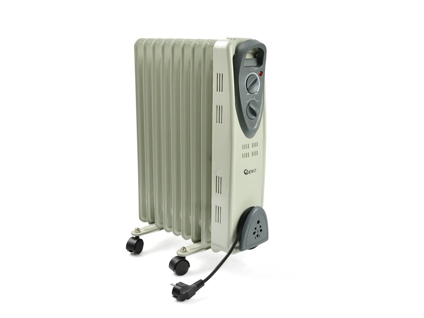 Eļļas radiators 7 sekciju GEKO G80552 cena un informācija | Sildītāji | 220.lv