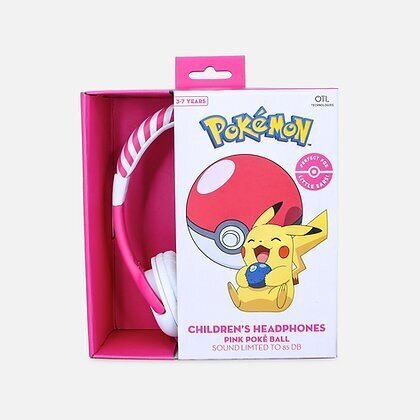 OTL Pokémon Pokéball Pink PK0845 cena un informācija | Austiņas | 220.lv