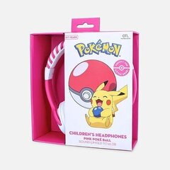 OTL Pokémon Pokéball Pink PK0845 цена и информация | Наушники с микрофоном Asus H1 Wireless Чёрный | 220.lv