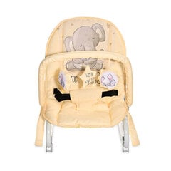 Šūpuļkrēsls - šūpoles Lorelli Rocker Eliza, Yellow Cute Elephant cena un informācija | Bērnu šūpuļkrēsliņi | 220.lv
