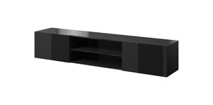 ТВ шкафчик Slide, черный цвет цена и информация | Тумбы под телевизор | 220.lv