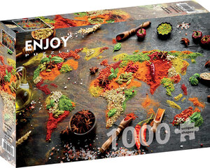 Карта мира в специях 1000 шт. цена и информация | Пазлы | 220.lv