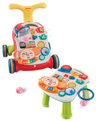Интерактивный развивающий стол-толкатель 2в1 Kikka Boo, красный цвет цена и информация | Игрушки для малышей | 220.lv