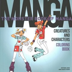 Monster Book of Manga Creatures and Characters Coloring Book cena un informācija | Mākslas grāmatas | 220.lv