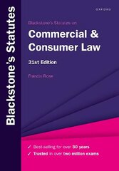 Blackstone's Statutes on Commercial & Consumer Law 31st Revised edition цена и информация | Книги по экономике | 220.lv