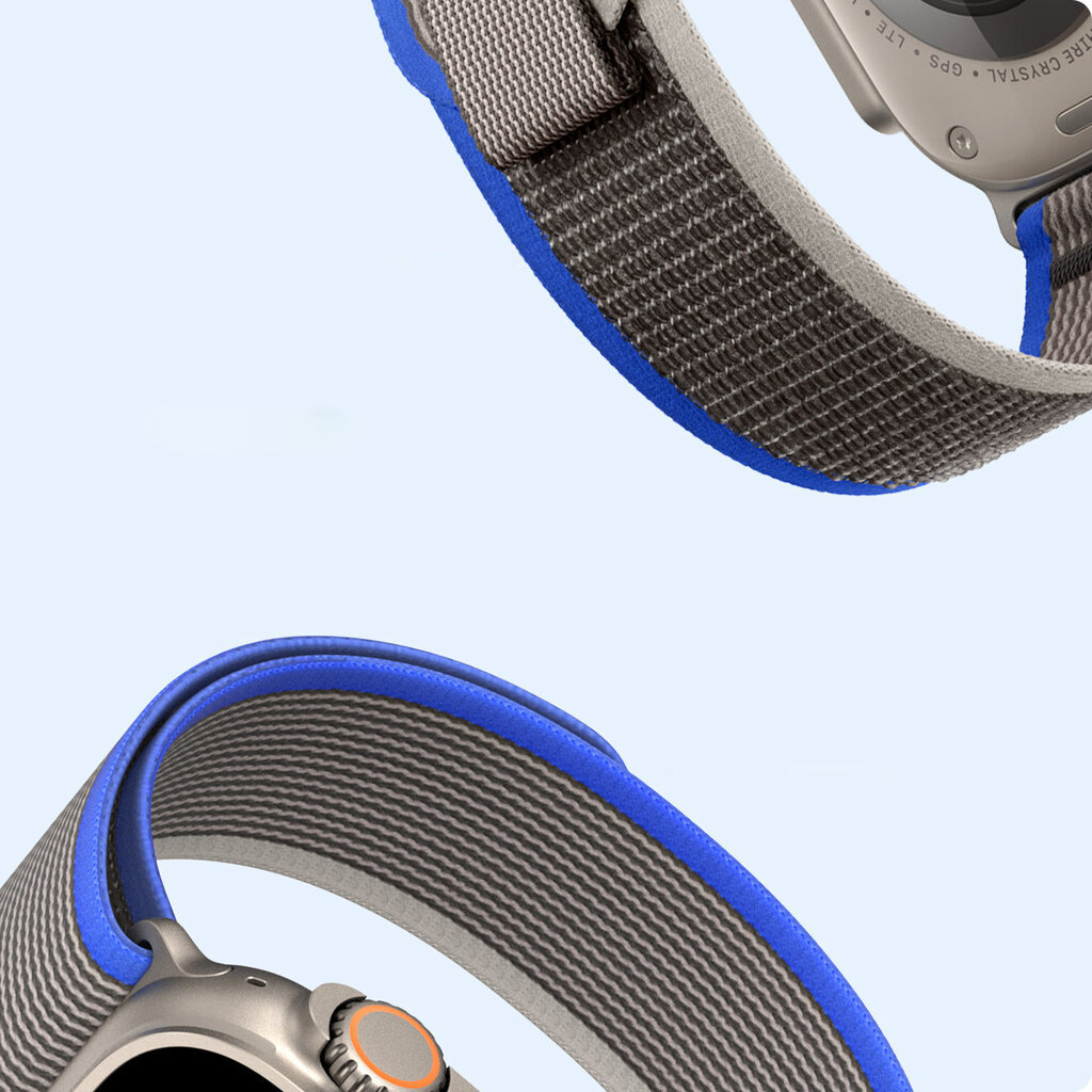 Dux Ducis Velcro Sports Strap YJ Version, Blue Gray cena un informācija | Viedpulksteņu un viedo aproču aksesuāri | 220.lv