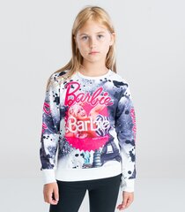 Bērnu sporta krekls Barbie 813346 01, balts/melns 813346*01-016 цена и информация | Свитеры, жилетки, пиджаки для девочек | 220.lv