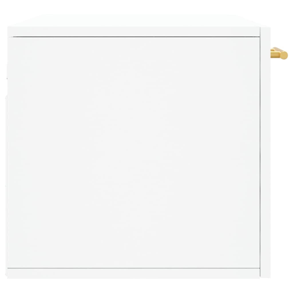 vidaXL sienas skapītis, balts, 80x36,5x35 cm, inženierijas koks cena un informācija | Skapīši viesistabai | 220.lv