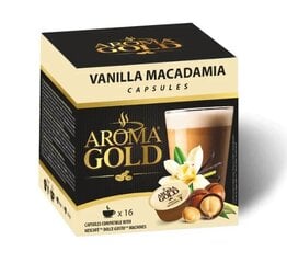 Kafijas kapsulas Aroma Gold Vanilla Macadamia, 16 kaps cena un informācija | Kafija, kakao | 220.lv