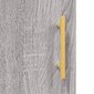vidaXL sienas skapītis, pelēka ozola, 60x31x60 cm, inženierijas koks цена и информация | Skapīši viesistabai | 220.lv