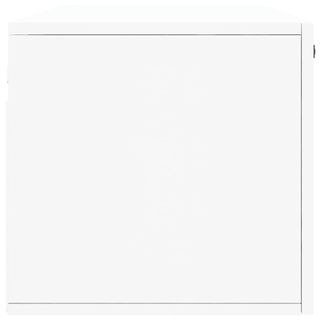 vidaXL sienas skapītis, balts, 100x36,5x35 cm, inženierijas koks cena un informācija | Skapīši viesistabai | 220.lv