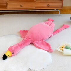 Plīša flamingo 130 cm cena un informācija | Mīkstās (plīša) rotaļlietas | 220.lv