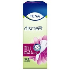 TENA Discreet Ultra Mini Plus 24p цена и информация | Подгузники, прокладки, одноразовые пеленки для взрослых | 220.lv