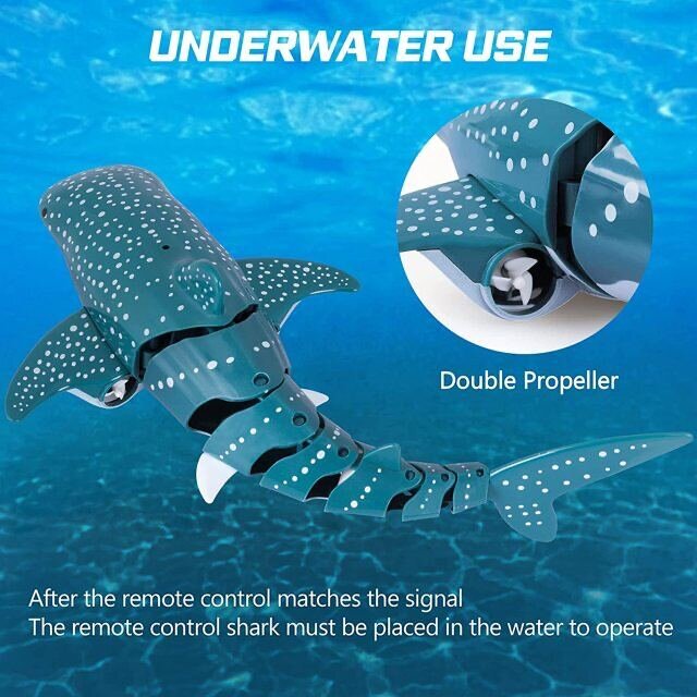 Robothaizivs peld ūdenī. Tālvadības pults haizivs bērniem. 2,4 GHz RC цена и информация | Attīstošās rotaļlietas | 220.lv