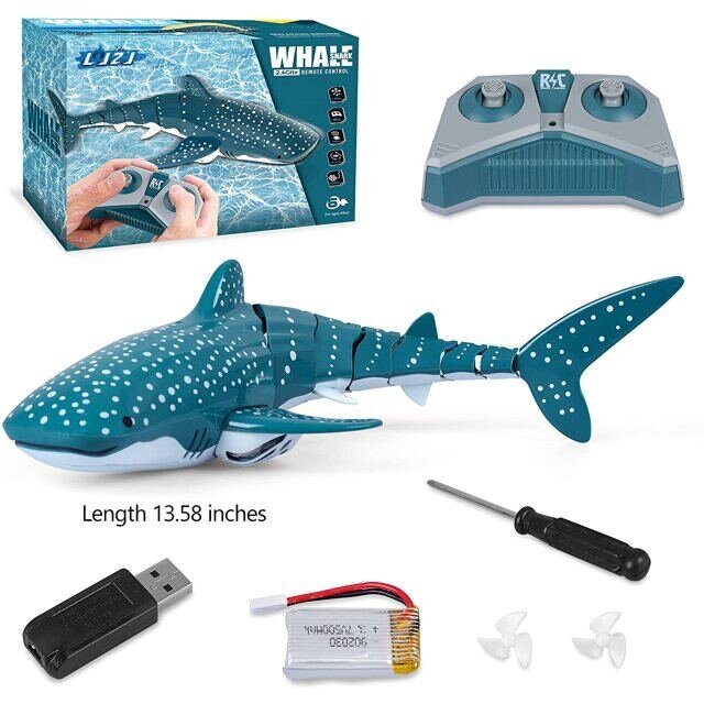 Robothaizivs peld ūdenī. Tālvadības pults haizivs bērniem. 2,4 GHz RC цена и информация | Attīstošās rotaļlietas | 220.lv