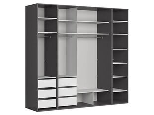 Шкаф BRW Flex, серый/черный цвет цена и информация | Шкафы | 220.lv