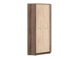 Угловой шкаф для одежды Nepo Plus, коричневый цвет цена и информация | Шкафы | 220.lv