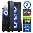 INTOP AQUA Ryzen 5 7600X 16GB DDR5 500SSD M.2 NVME RTX3060 12GB no-OS