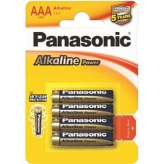 Baterijas Panasonic Alkaline LR03 (AAA) цена и информация | Батерейки | 220.lv