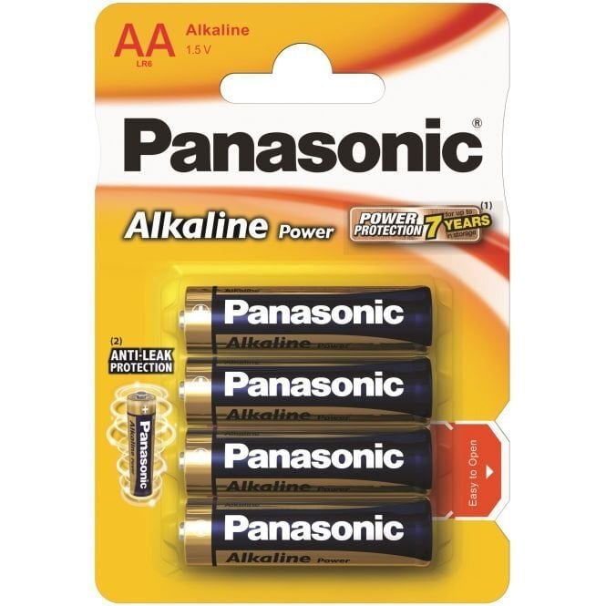 Baterijas Panasonic Alkaline LR6 (AA) cena un informācija | Baterijas | 220.lv