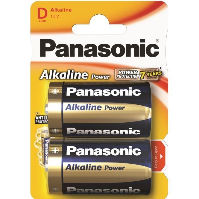 Baterija Panasonic Alkaline LR20 (D) цена и информация | Baterijas | 220.lv