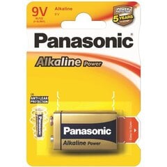 Panasonic baterija Alkaline 6LR61 (9V) cena un informācija | Baterijas | 220.lv