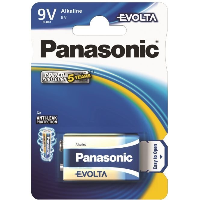 Baterija Panasonic Evolta 6LR61 (9V) cena un informācija | Baterijas | 220.lv