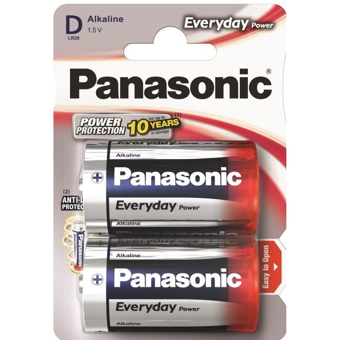 Panasonic Everyday Power baterija LR20EPS/2B cena un informācija | Baterijas | 220.lv