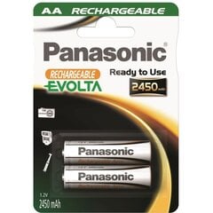 Baterija Panasonic EVOLTA HR6 ( AA) 2450 mAh 2BC цена и информация | Батарейки | 220.lv