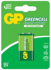 GP Greencell elementai 6F22 (9V) цена и информация | Батарейки | 220.lv